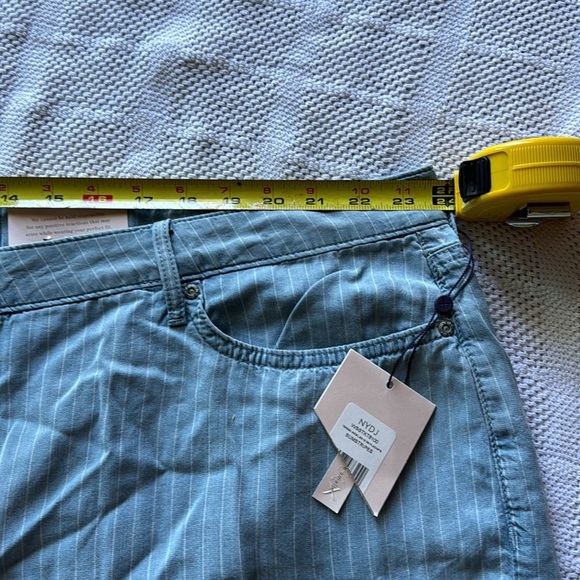 NYDJ NWT Teresa Wide Leg Summer Stripe Placket Pants - Picture 5 of 12